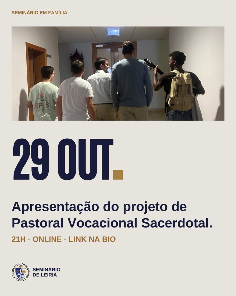 Apresentação do projeto de Pastoral Vocacional Sacerdotal — 29 de outubro, 21h, online